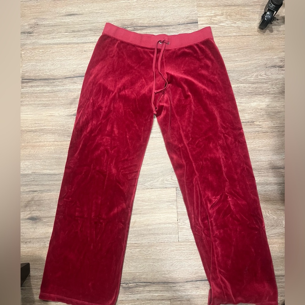 vintage red juicy couture track pants